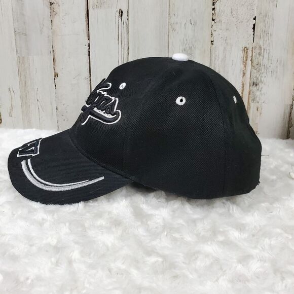 Las Vegas Velcro Baseball Cap Black OSFA - Picture 2 of 8